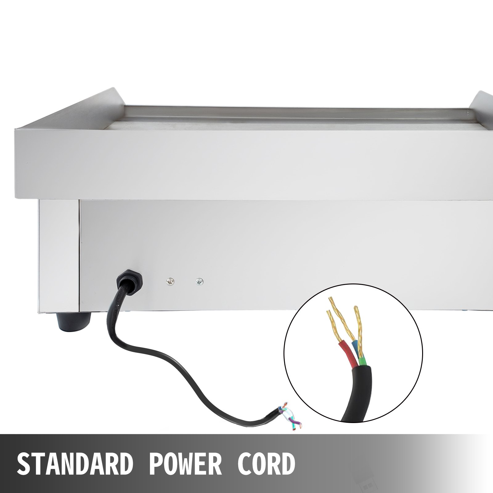 Parrilla Eléctrica Y Plana Con Ranuras 30" Para Parrilla Comercial