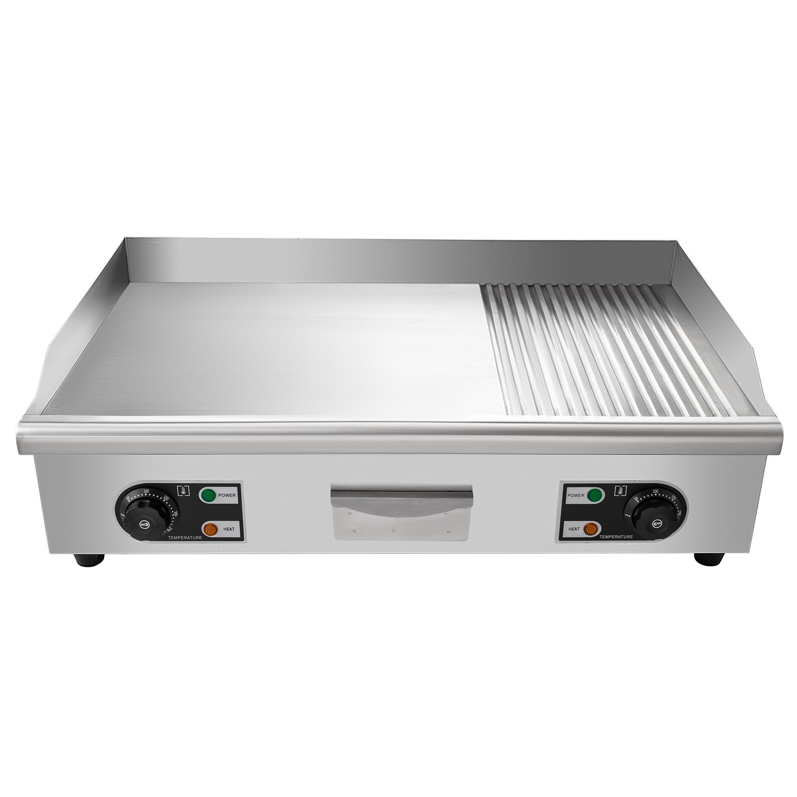Parrilla Eléctrica Y Plana Con Ranuras 30" Para Parrilla Comercial