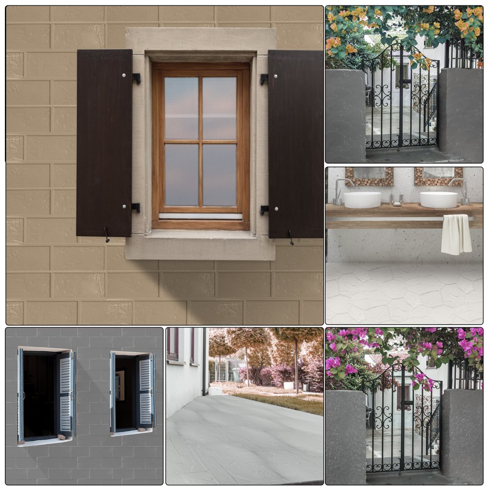 Vevor Molde Hormigón Impreso Poliuretano 12 - 25 Mm 50 X 20 Cm 1 Pieza Amarillo