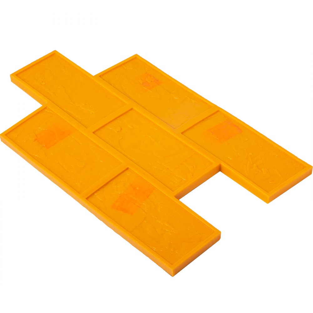 Vevor Molde Hormigón Impreso Poliuretano 12 - 25 Mm 50 X 20 Cm 1 Pieza Amarillo