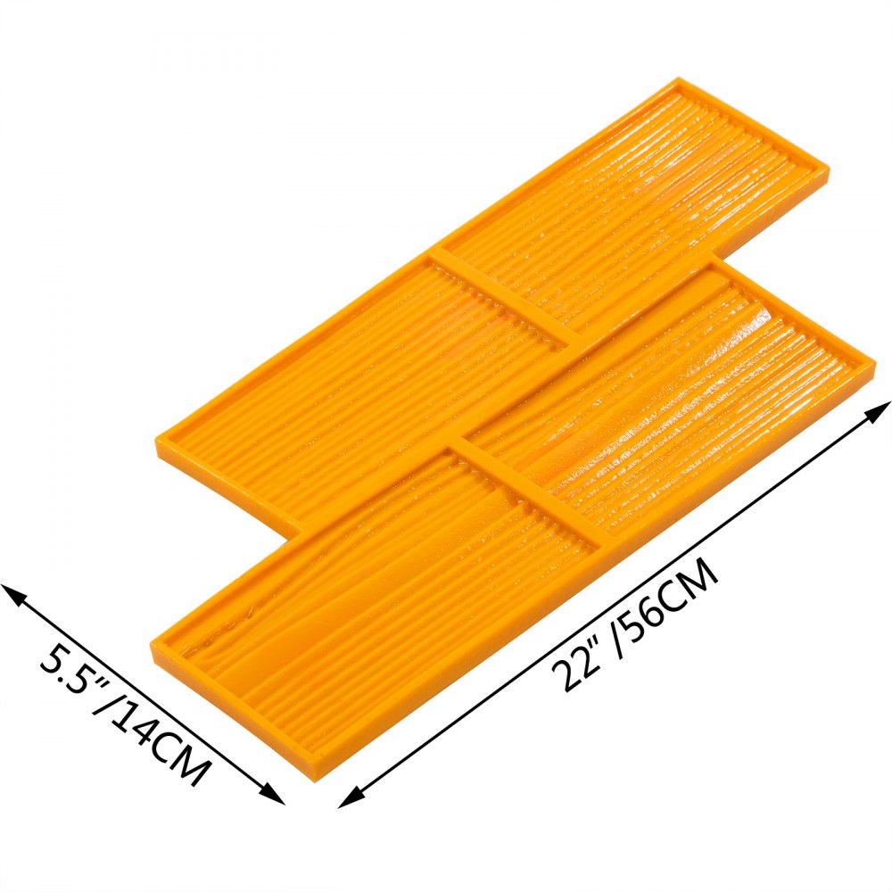 Vevor Molde Para Suelo Estampado Cemento Sintético Madera Textura Sello 56x14cm