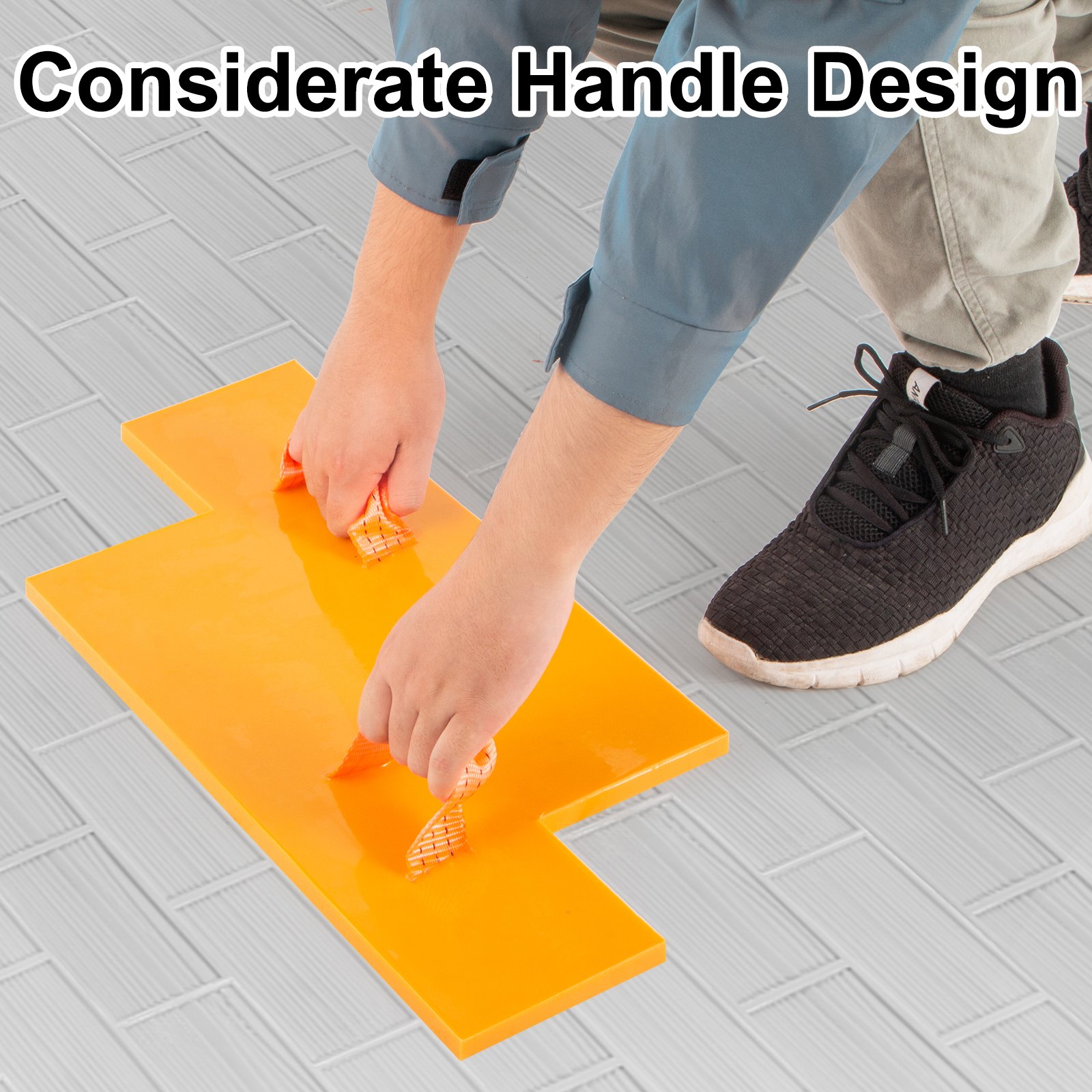 Vevor Molde Para Suelo Estampado Cemento Sintético Madera Textura Sello 56x14cm