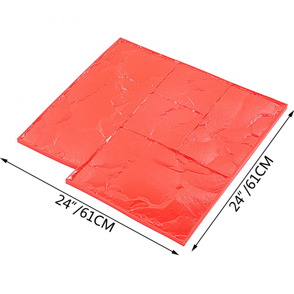 Vevor Moldes De Hormigón Impreso Poliuretano 60,9 X 60,9 Cm 12 - 25 Mm 1 Pieza