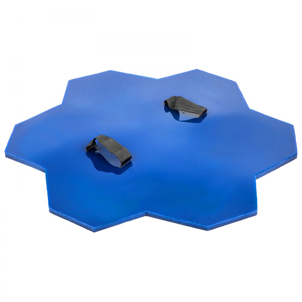 Vevor Molde Para Estampado De Hormigón Impreso Poliuretano 74 X 74 X 1,5 Cm Azul