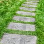 VEVOR Alfombrilla para Sellos de Hormigón 7 Piezas 618x618 mm Textura de Poliuretano para Revestimiento de Hormigón para Impresión de Suelo de Pizarra Moldes de Hormigón para Decoración de Exteriores