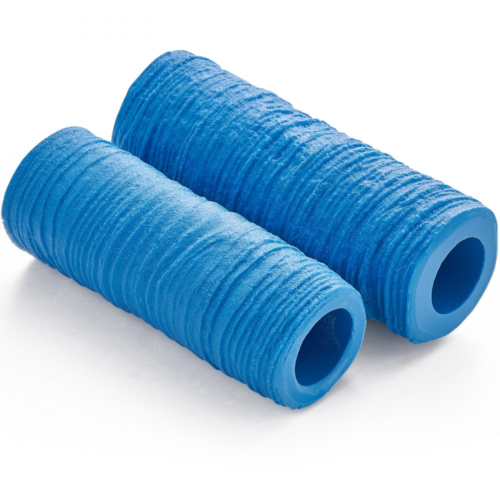 VEVOR Rodillo de Poliuretano para Sellos de Hormigón 2 Piezas 195x70 mm y 173x60 mm para Texturas de Baldosas de Piedra Impresión de Suelos de Pizarra sin Costuras para Texturizar Hormigón, Azul