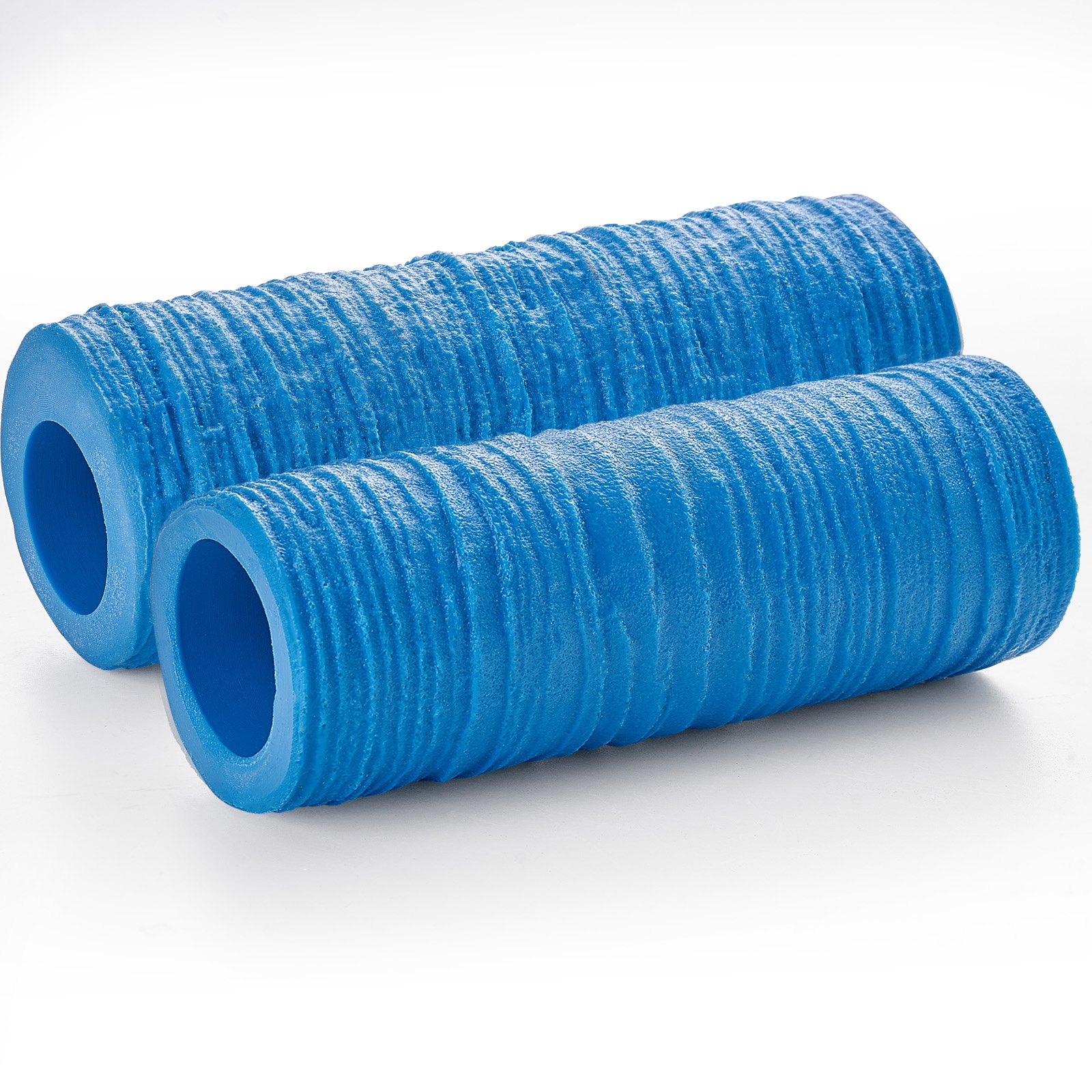 VEVOR Rodillo de Poliuretano para Sellos de Hormigón 2 Piezas 195x70 mm y 173x60 mm para Texturas de Baldosas de Piedra Impresión de Suelos de Pizarra sin Costuras para Texturizar Hormigón, Azul