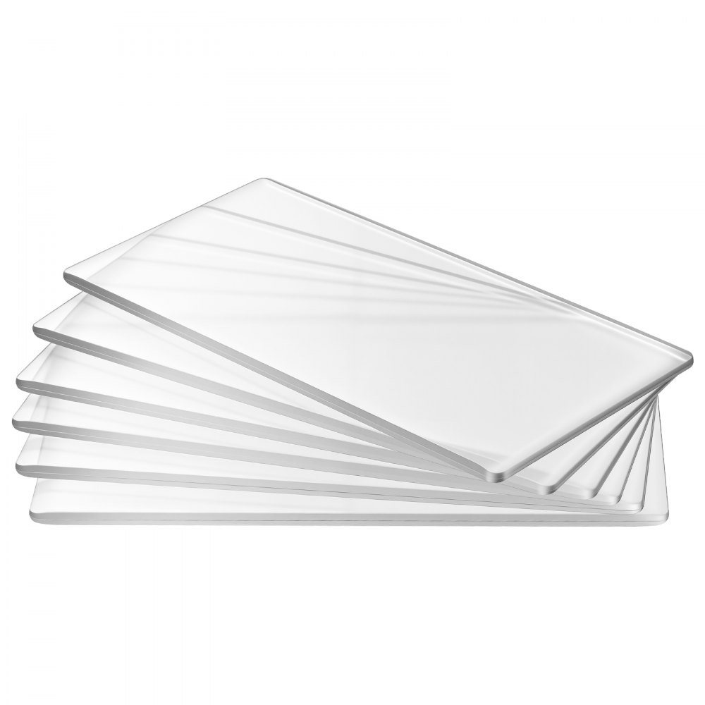 VEVOR Almohadillas de Corte para Troquelado 6 Piezas, 170 x 80 x 2,5 mm, Placas de Corte de Plástico, Compatible con Máquina de Troquelado y Estampado KM-1830 de VEVOR, para Scrapbooking Manualidades
