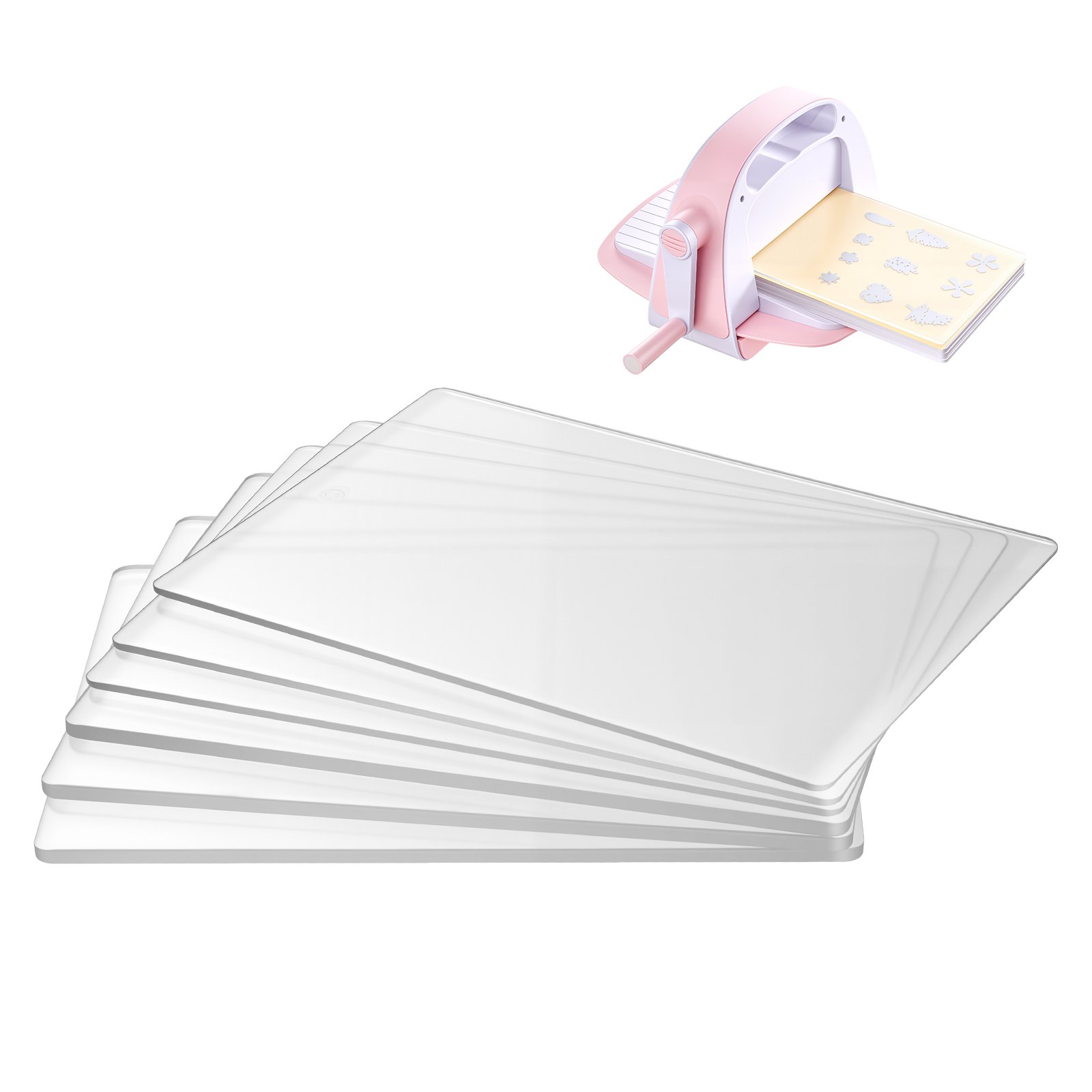 VEVOR Almohadillas de Corte para Troquelado 6 Piezas, 225 x 156 mm, Placas de Corte de Policarbonato, Compatible con Máquina de Troquelado y Estampado KM-1860 de VEVOR, para Manualidades Scrapbooking