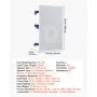 VEVOR Altavoces de Pared 203,2 mm 1 Par, Sistema de Altavoces Empotrables para Pared, con Rejilla Pintable, Sonido Hi-Fi, Potencia Máxima de 200 W, Rectangulares, para Sala de Estar, Cine en Casa