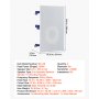 VEVOR Altavoces de Pared 203,2 mm 1 Par, Sistema de Altavoces Empotrables para Pared, con Rejilla Pintable, Sonido Hi-Fi, Potencia Máxima de 200 W, Rectangulares, para Sala de Estar, Cine en Casa