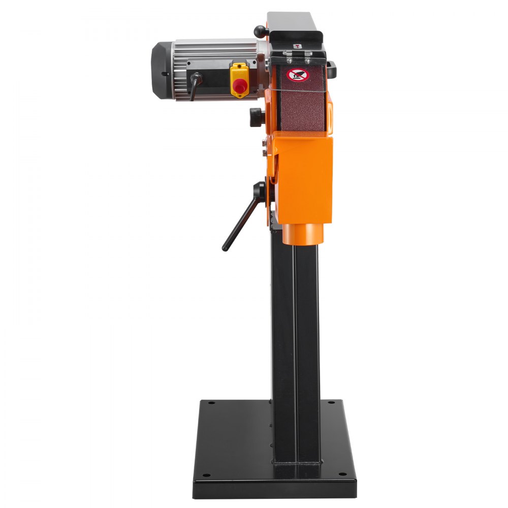 VEVOR Lijadora de Banda 7,62 x 200,7 cm, 2100 W, 900 RPM, con Ángulo Ajustable 0° a 45° y Puerto de Recolección de Polvo para Trabajos Profesionales de Carpintería y Metalurgia, Velocidad Única