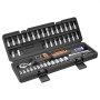 VEVOR Llave Dinamométrica 1/4" con Pantalla LCD Kit de Accesorios 42 Piezas, Precisión ±2%, 4 Unidades de Medida, con Puntas Barra de Extensión Adaptador, Herramienta de Mantenimiento Reparación Autos