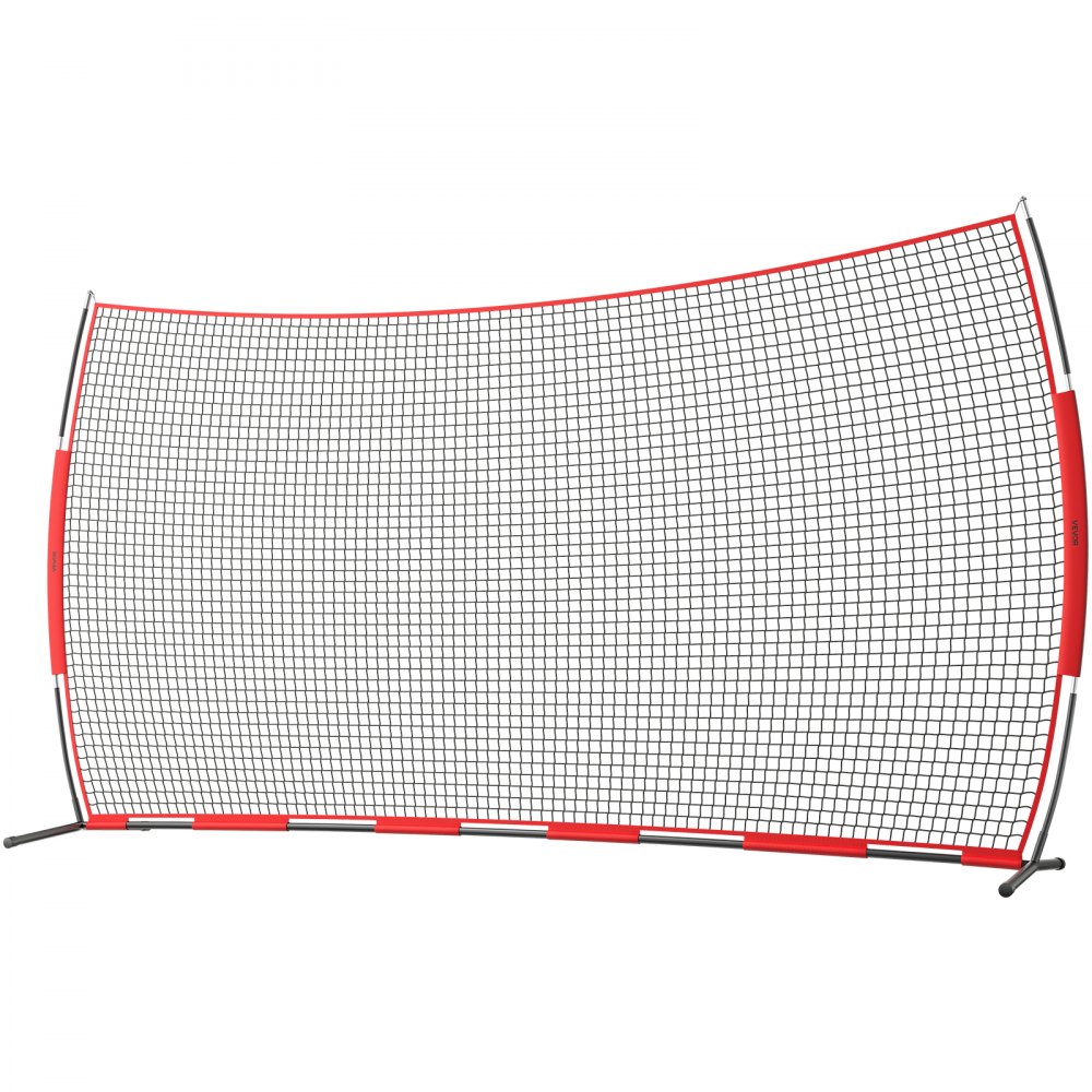 VEVOR Red de Barrera para Barricada, Red de Barrera deportiva de 6200x1400x3140mm Equipo de Práctica Portátil con Bolsa de Transporte,  Red de Protección para Entrenamiento de Béisbol, Softball