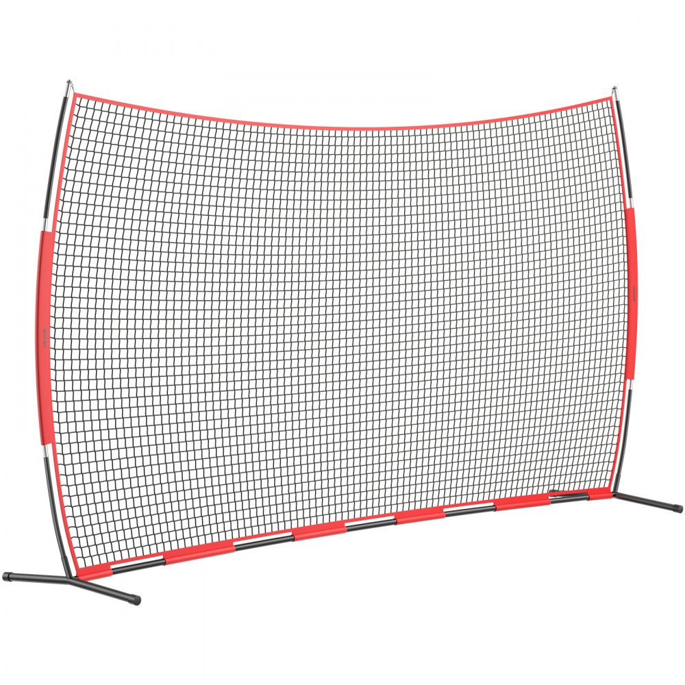 VEVOR Red de Barrera para Barricada, Red de Barrera deportiva de 6200x1400x3140mm Equipo de Práctica Portátil con Bolsa de Transporte,  Red de Protección para Entrenamiento de Béisbol, Softball