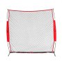 VEVOR Barricade Backstop Net, 238 x 107 x 212 cm Ball Sports Barrier Net, Portable Training Equipment with Carrying Bag, Protective Screen for Baseball, Softball, Lacrosse, Soccer, Hockey Training