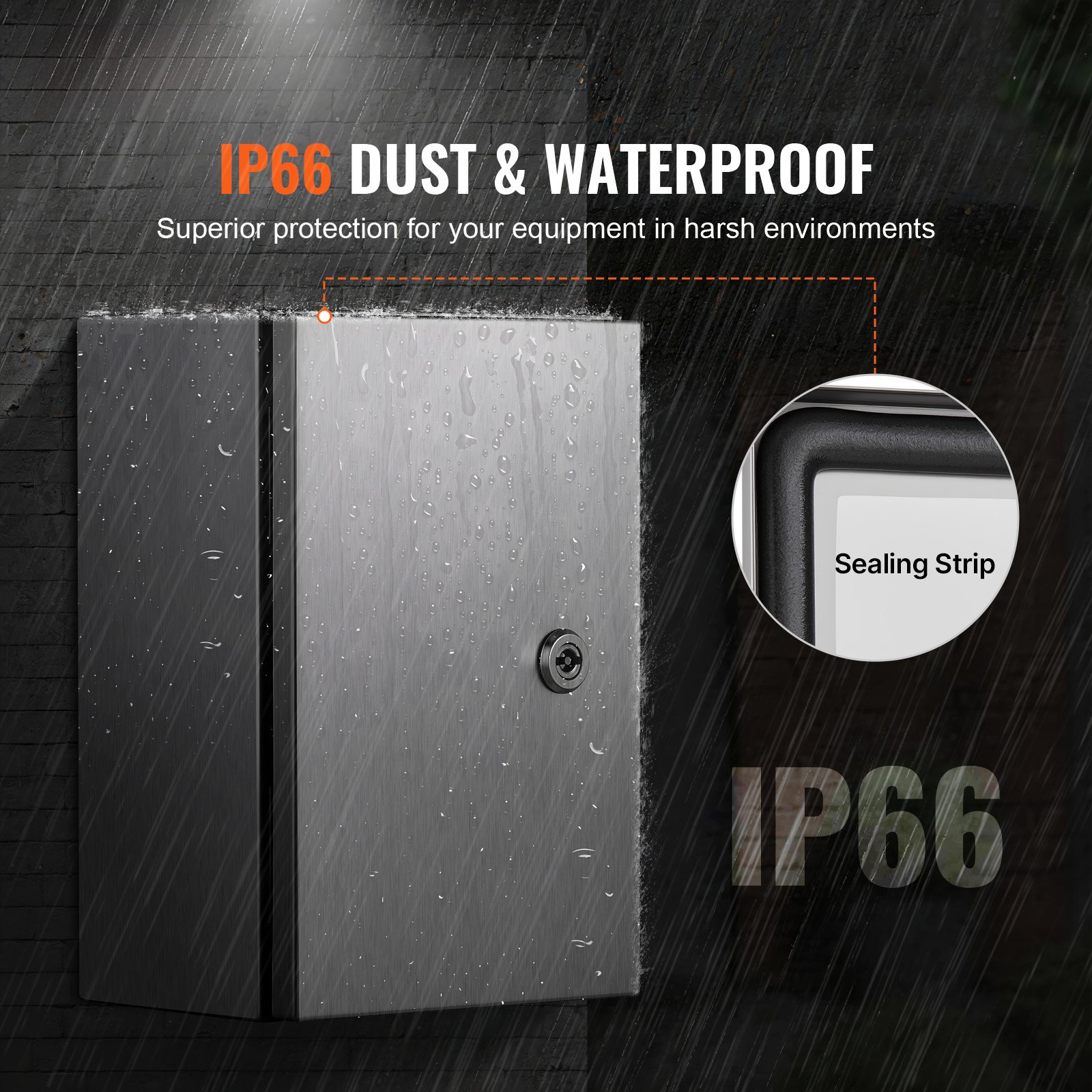 Vevor Caja Distribución Eléctrica Con Protección Ip65 Tamaño 300 X 200 X 150 Mm