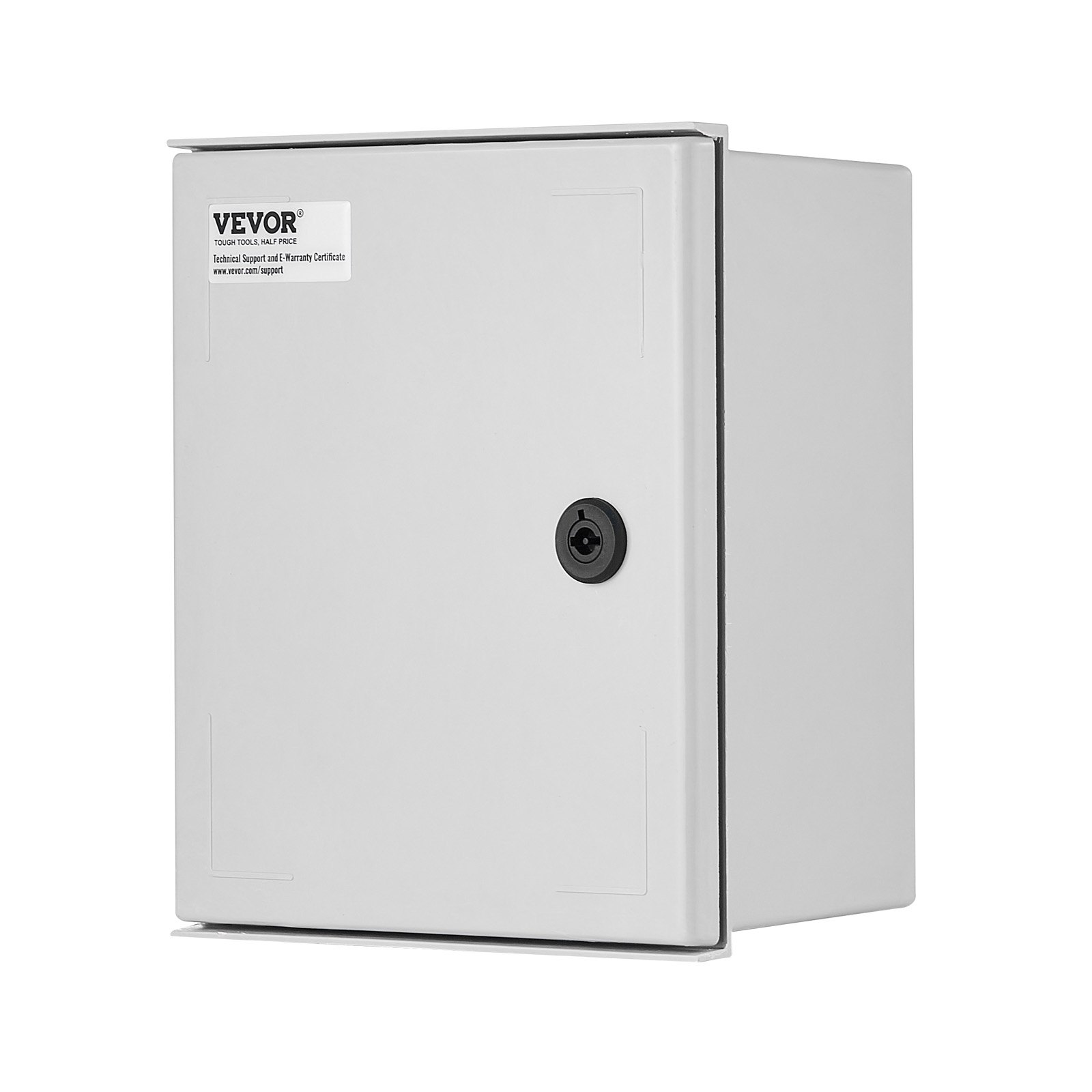 VEVOR control cabinet, NEMA electrical distribution box, 250x300x140 mm, NEMA 4X fiberglass electrical enclosure, IP66 waterproof and dustproof, suitable for indoor and outdoor use, including mounting plate