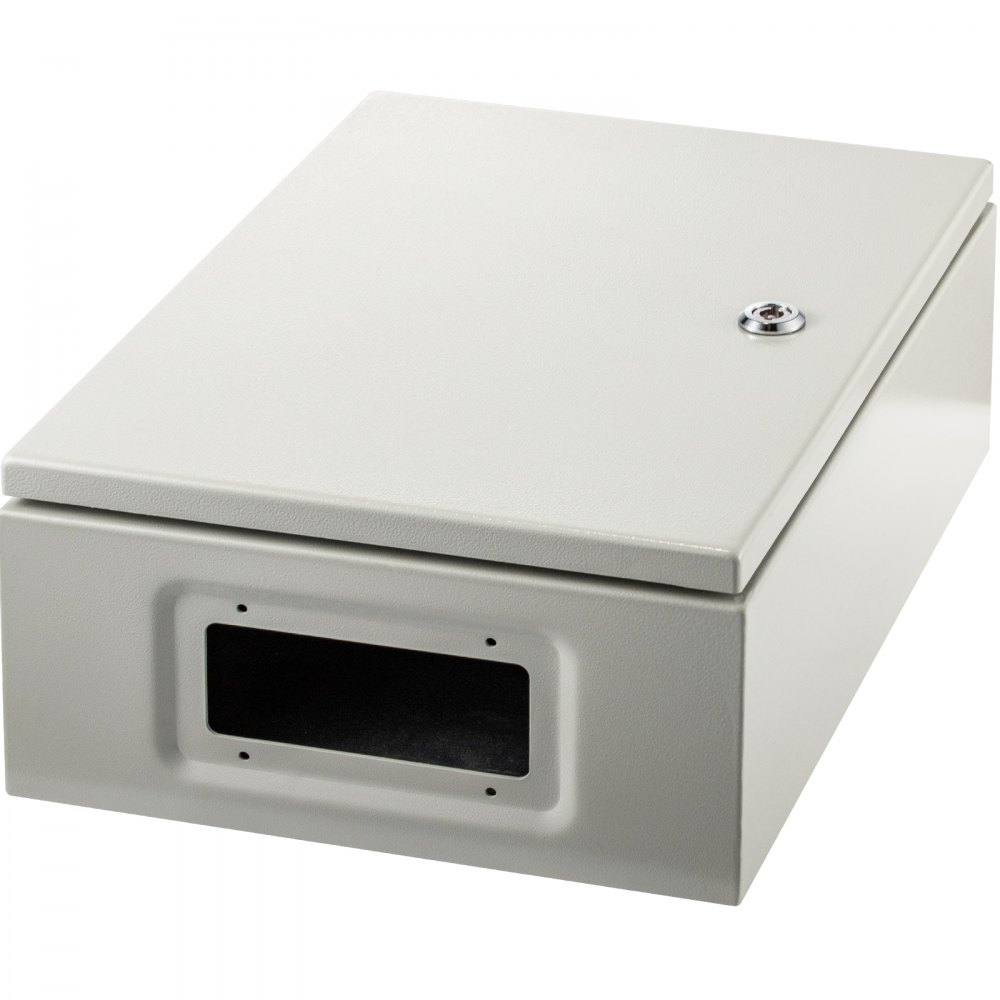 VEVOR Caja Eléctrica de Acero al Carbono 16"x12"x6" IP66 Recubrimiento de Polvo