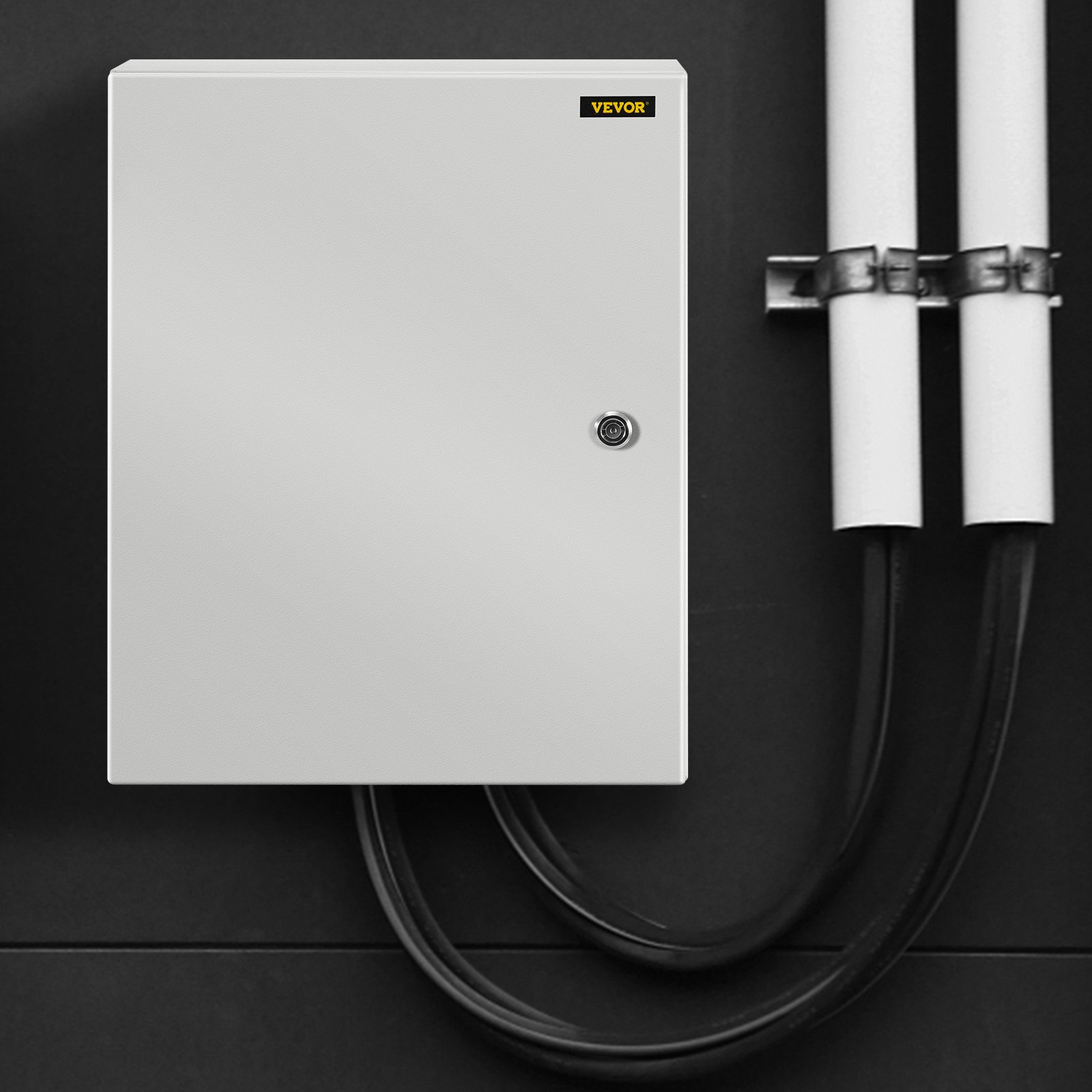 VEVOR Caja Eléctrica de Acero del Recinto de la Caja Eléctrica, 50x40x25 cm Acero de Carbono IP65