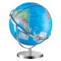 VEVOR World Globe with Stand, 330.2 mm, Educational Geographical Globe with Precise Time Zone Made of ABS Material, 720° Rotating Globe for Children Learning Geography in the Classroom
