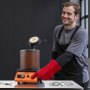 VEVOR Horno de Fusión de Oro Digital, con Crisol Cerámico de 3 kg, 1350 W, máx. 1150 ℃, Kit de Horno de Fusión de Metales para Fabricación de Joyas, Lingotes y Componentes Metálicos, Color Negro