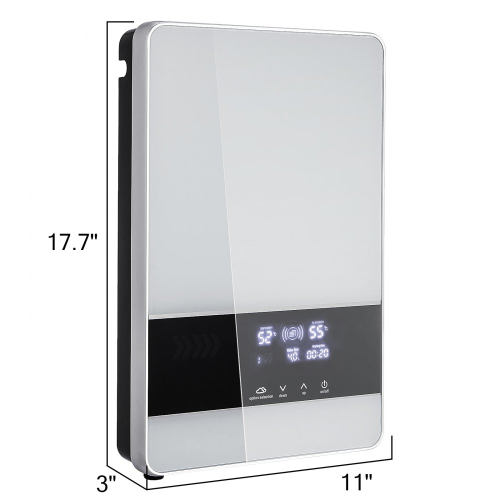 Calentador De Agua Eléctrico Instantáneo 24kw Luz Indicadora Caja Fuerte