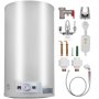 VEVOR Calentador de Agua Eléctrico 2 kW Calentador de Agua Calentador de Agua Instantáneo Eléctrico 45 L Rango de Ajuste de Temperatura 30 - 75 ℃ Presión de Agua de 0,7 MPA para Montado en Pared