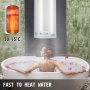 VEVOR Calentador de Agua Eléctrico 2 kW Calentador de Agua Calentador de Agua Instantáneo Eléctrico 45 L Rango de Ajuste de Temperatura 30 - 75 ℃ Presión de Agua de 0,7 MPA para Montado en Pared