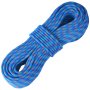 VEVOR 10.2 mm dynamic climbing rope, 60 m (197 ft) outdoor climbing rope, 25 kN breaking strength, stretchable fiber rope with steel carabiner for escape, rappelling, fire rescue, blue