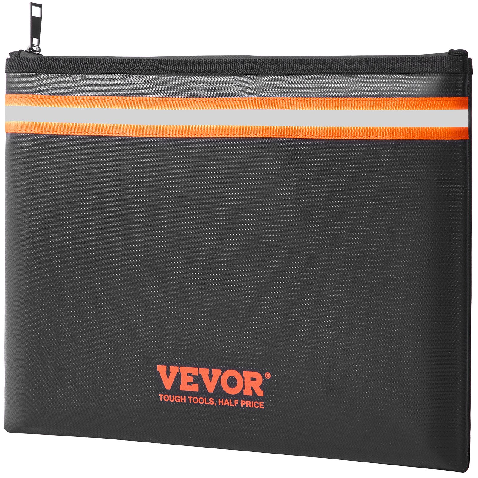 VEVOR Bolsa de Archivo Ignífugo Portátil 33 x 25,5 cm Bolsa para Documentos a Prueba de Fuego hasta 1093 °C Estuche de Documentos Ignífugo e Impermeable con Cierre de Cremallera para Objetos de Valor