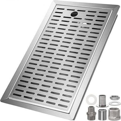 Vevor 48 X 31,3 Cm Bandeja De Goteo De Acero Inoxidable Montaje En Superficie