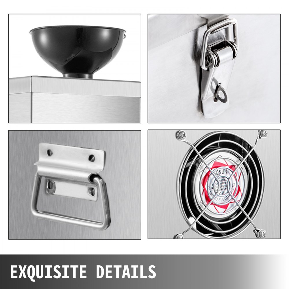 VEVOR Pelador Automático de Ajos 25 kg por Hora Máquina de Pelar Ajo Comercial 200 W Pelador de Ajo Eléctrico 24 x 24 x 48 cm Acero inoxidable  G160 Fácil de limpiar