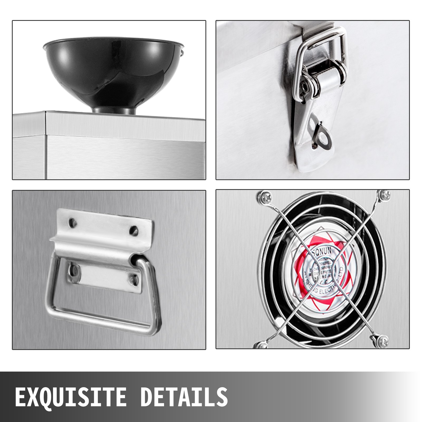 VEVOR Pelador Automático de Ajos 25 kg por Hora Máquina de Pelar Ajo Comercial 200 W Pelador de Ajo Eléctrico 24 x 24 x 48 cm Acero inoxidable  G160 Fácil de limpiar