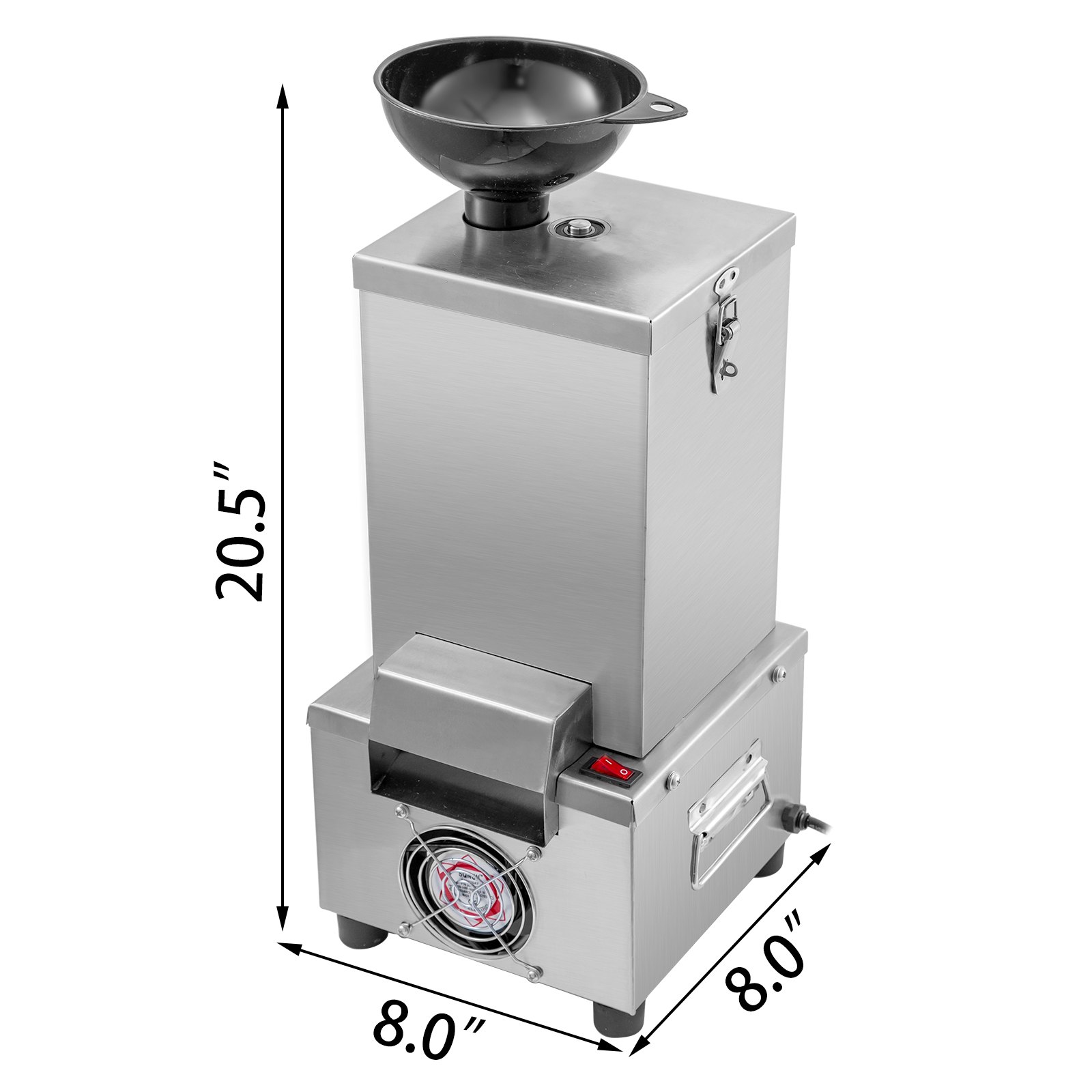 VEVOR Pelador Automático de Ajos 25 kg por Hora Máquina de Pelar Ajo Comercial 200 W Pelador de Ajo Eléctrico 24 x 24 x 48 cm Acero inoxidable  G160 Fácil de limpiar