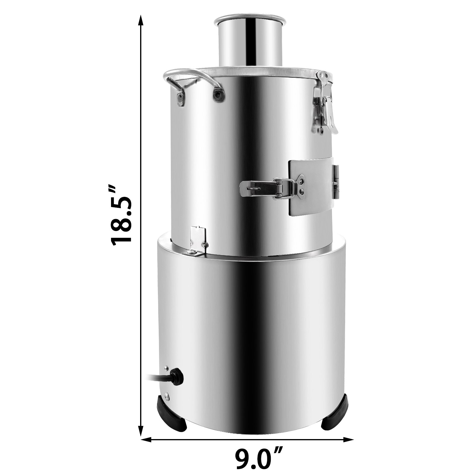VEVOR Pelador Automático de Ajos 25 kg por Hora Máquina de Pelar Ajo Comercial 200 W Pelador de Ajo Eléctrico 24 x 24 x 48 cm Acero inoxidable Fácil de limpiar