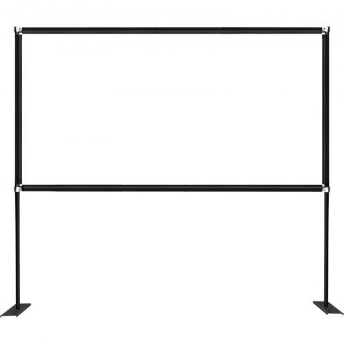 VEVOR Pantalla para Proyector de 100"Pantalla de Proyector Portátil 16:9 4K Hd Pantalla de Proyector con Soporte Altura 198cm Ángulo de Visión 160