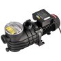 VEVOR Above Ground Pool Pump, 250W, 11,700 L/H Max Flow Single Speed Swimming Pool Pump, AC 220-240V, 2850 RPM, 8 m Max Head Lift, with Filter Basket & Lid, for Above Ground Pools, Hot Tubs, and Spas