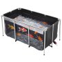 VEVOR Estanque de Peces de Lona 757 L Piscina Rectangular sobre el Suelo, para Riego, Cría de Koi, Marco de Acero al Carbono, PVC, con Panel de Visualización y Válvula de Drenaje, 150 x 80 x 70 cm