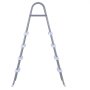 VEVOR Escalera para Piscina Desmontable de 4 Peldaños Capacidad 136kg, Escalera de Seguridad de Acero al Carbono Antideslizante con Patas de Goma, Pasamanos Ergonómicos para Piscina Elevada de 121,9cm