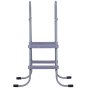 VEVOR Escalera para Piscina Desmontable de 2 Peldaños Capacidad 136 kg, Escalera de Seguridad de Acero al Carbono Antideslizante con Pasamanos Ergonómicos, Patas de Goma para Piscina Elevada de 83,8cm