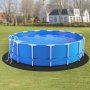 VEVOR round pool underlay, 5.5 m, ground sheet for above-ground swimming pools, extra thick ground protection mat, pool mat made of geotextile material, extends the lifespan of the liner