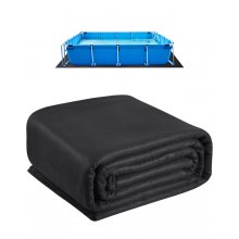 VEVOR Revestimiento Rectangular para Piscinas, 4,9 x 9,8 m Revestimiento Extragrueso para Piscinas Elevadas, Evita Pinchazos, Base de Geotextil Reciclado, Prolonga la Vida Útil del Revestimiento