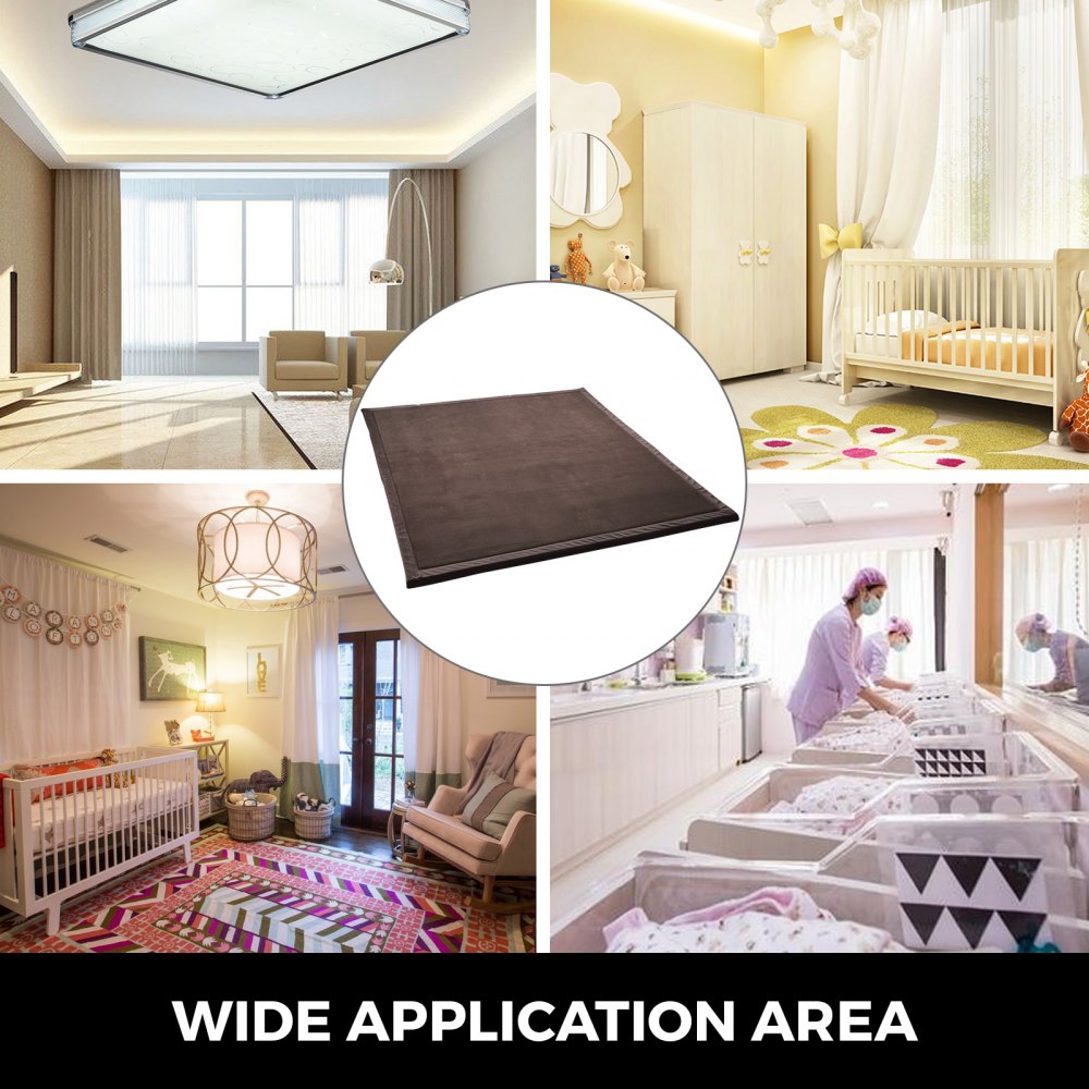 Alfombra Infantil De Juego Excelente Lana De Coral 2x1.8m Limpieza Rápida