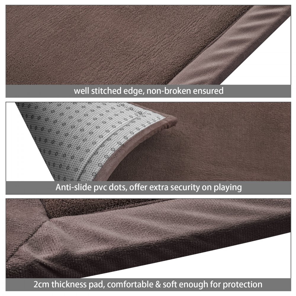 Alfombra Infantil De Juego Excelente Lana De Coral 2x1.8m Limpieza Rápida