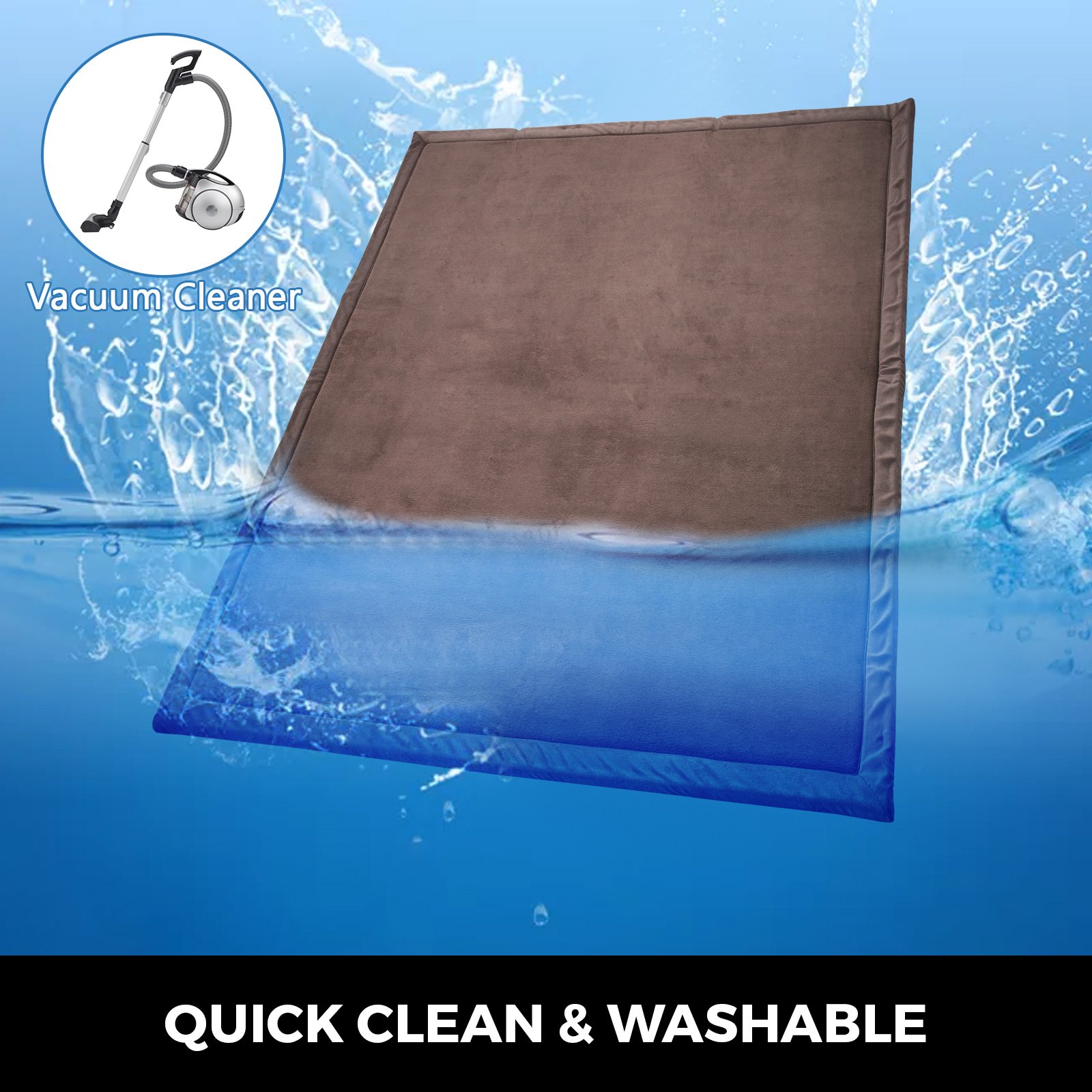 Alfombra Infantil De Juego Excelente Lana De Coral 2x1.8m Limpieza Rápida