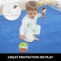6.5x5.9ft Alfombras De Juegos Para Bebés Reversible Limpieza Rápida Azul