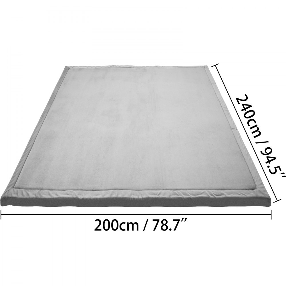 Alfombras De Juegos Para Bebés Alfombra De Gateo 2m X2.4m Lana De Coral Y Espuma