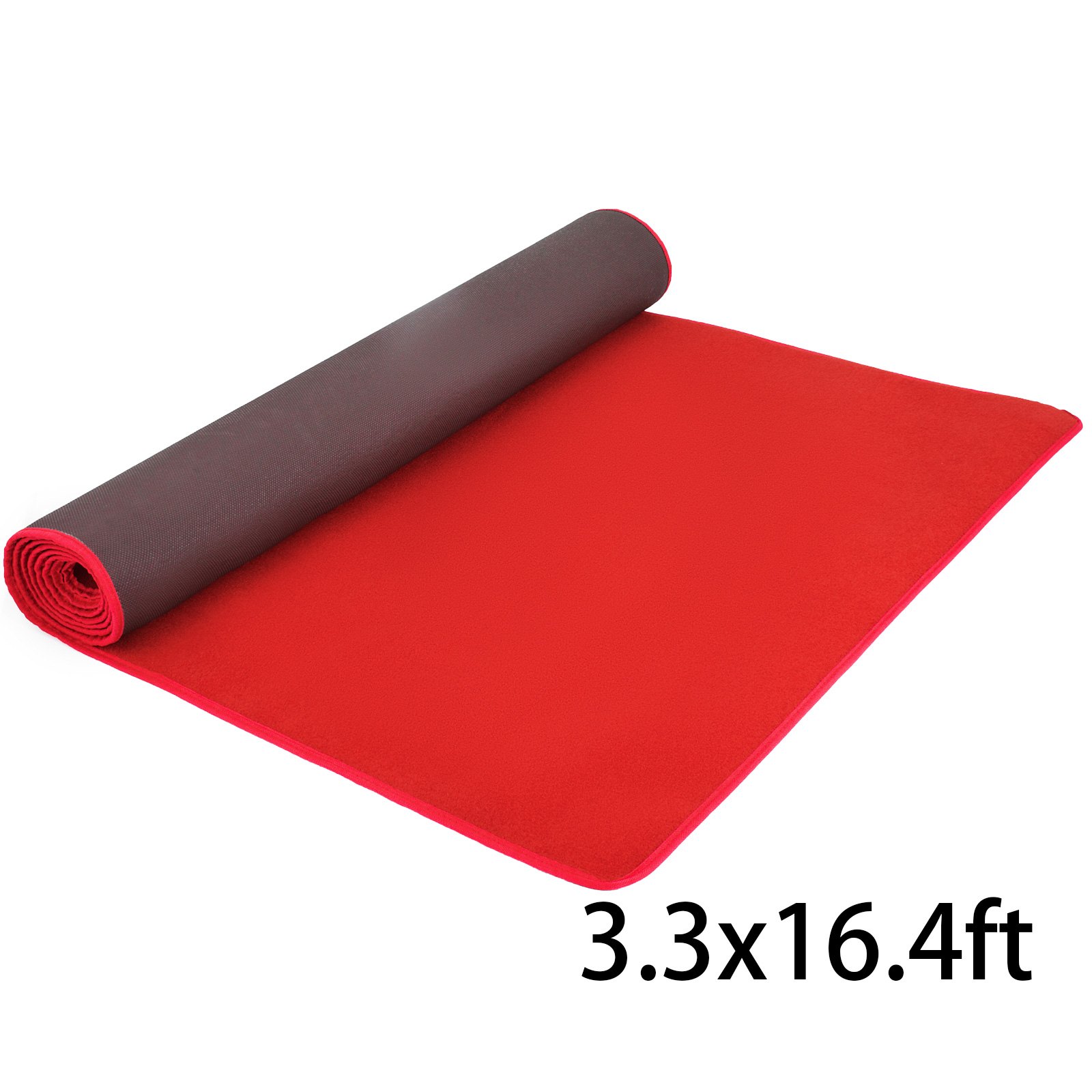 Alfombra Roja 1x5m Moqueta Roja Para Actividades Bodas Pasillos Antideslizante