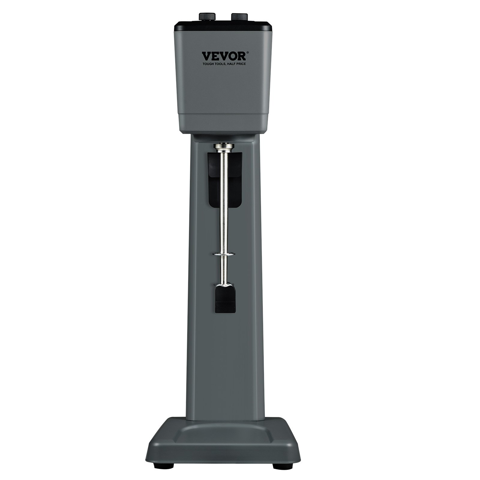 VEVOR Batidora Eléctrica para Batidos de Un Solo Cabezal, 375 W, 3 Velocidades, 15000/18000/21000 RPM, Vaso de Acero Inoxidable de 820 ml para Preparar Bebidas, Té con Leche, Batidos, Barra Casera